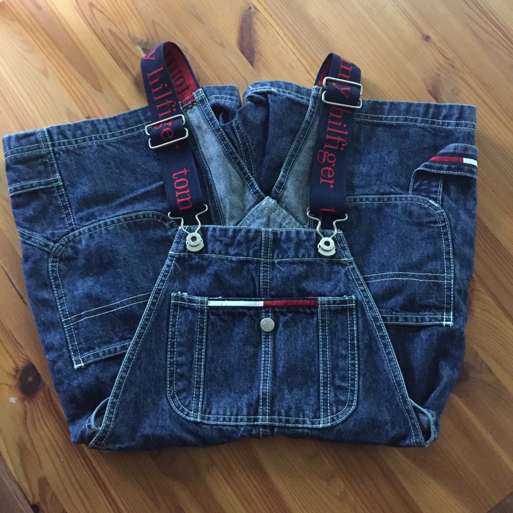 Vintage Tommy Jeans Shorts Overalls / Shortalls